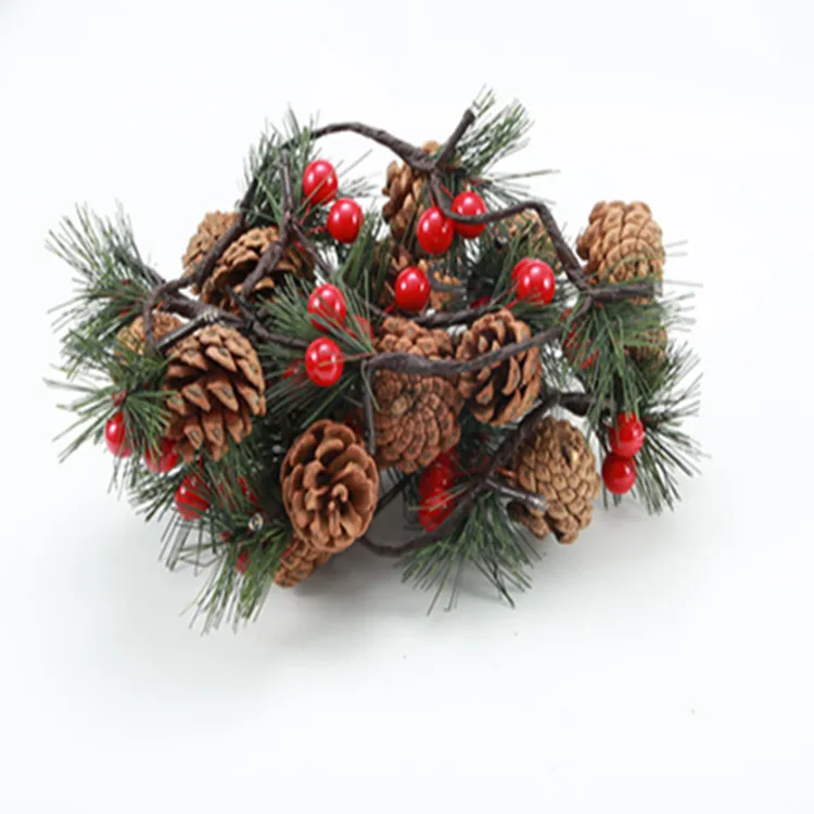 Christmas decoration supplies Christmas Pinecone Lamp String Pine Needle Decorative LED Copper Wire Lamp