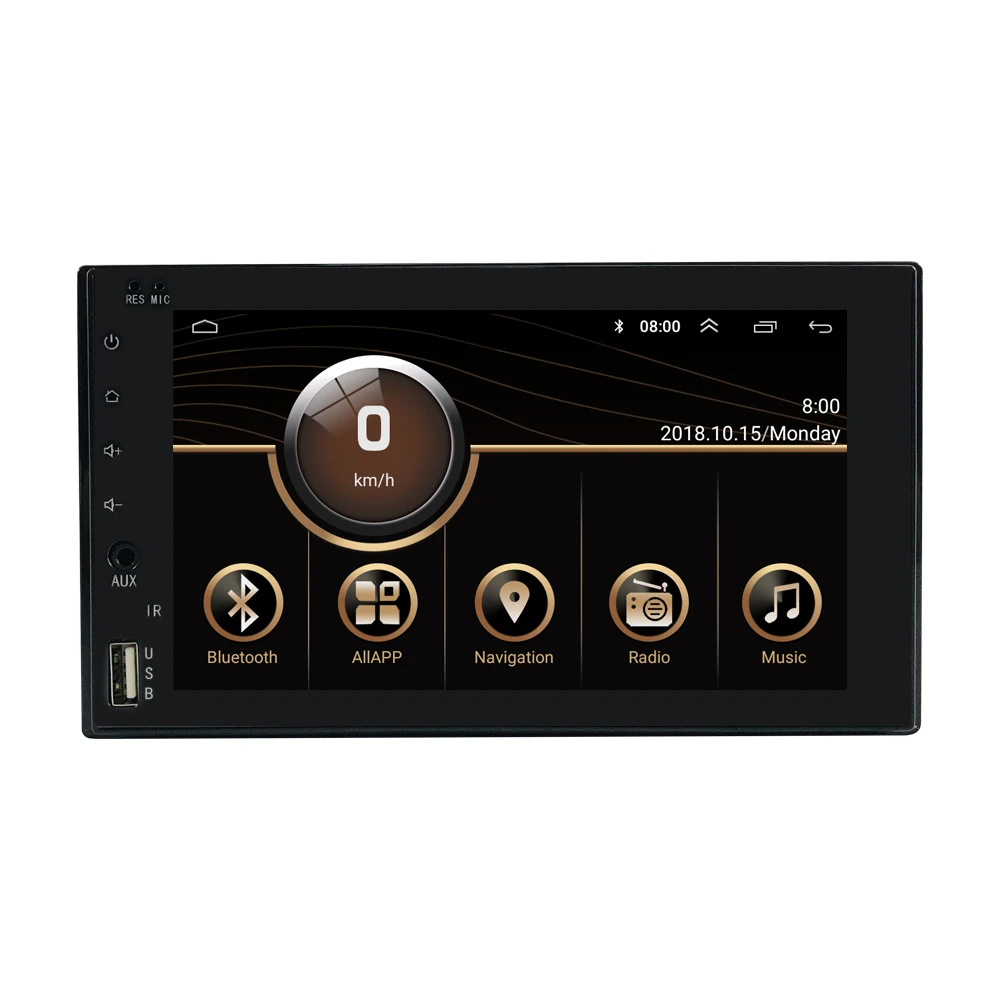 Android 9.0 Radio 4+64g 2din Motorized 6.2 Touch Screen audio Player with dsp Gps BT USB Fm Aux for car