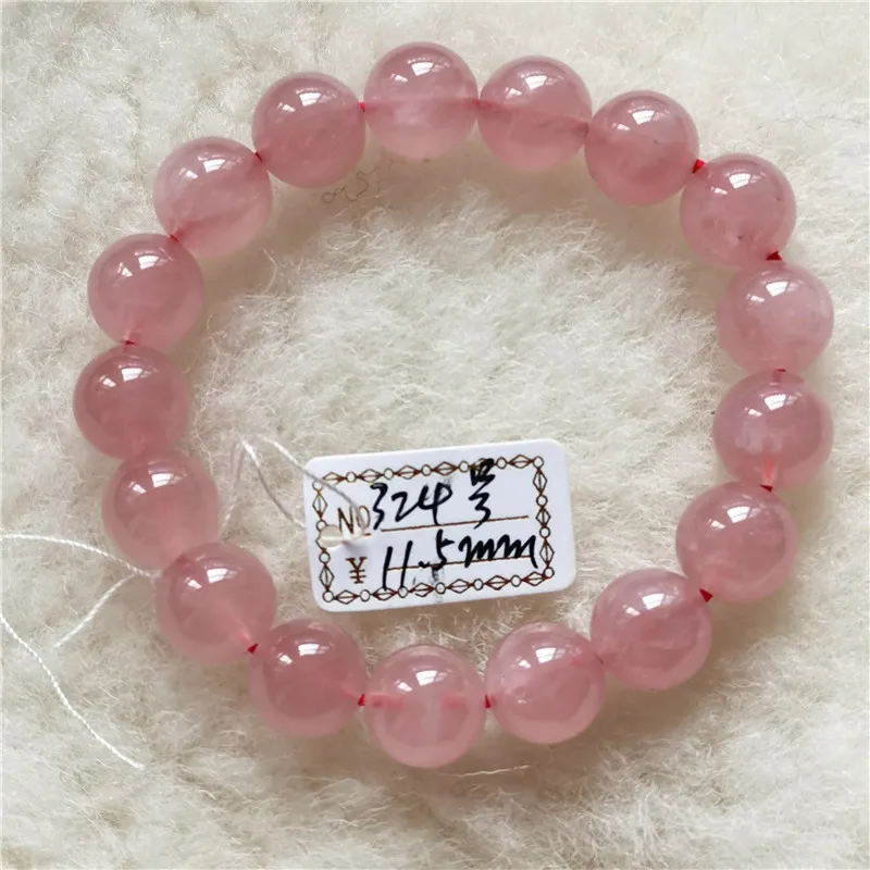 Natural Crystal Semi-Precious Stone Bracelet Madagascar Big Beads Circle Mouth for Women Attracting Male