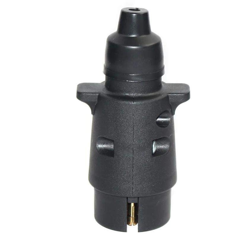 Hot Selling 12v 7 Pin Aluminium Alloy Plug Trailer Connector Towbar Towing Lights Socket Car Van Caravan Apm