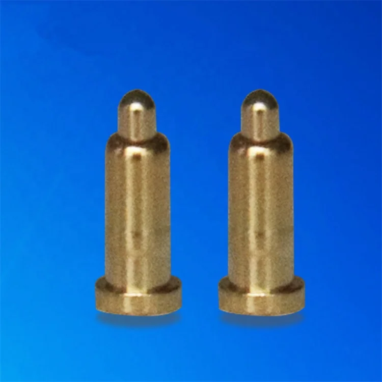 
Small Elastic Pogopin Spring Pin Thimble Total Height 5.0MM Diameter 2.0MM Brass Gold-plated Pogo pin 