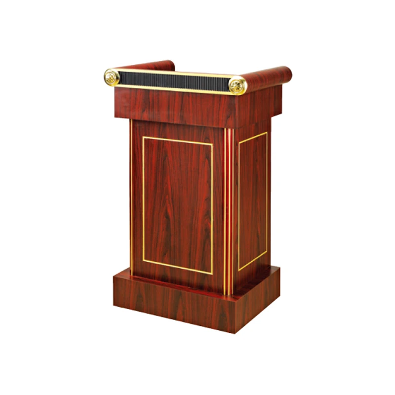 Low price professional speech lectern rostrum church pulpit Podium designs