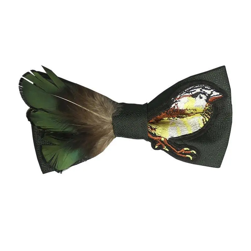 Wedding Bow tie Groom Fashion Custom Bowties  Butterfly  Man Bowties Feather Bowties
