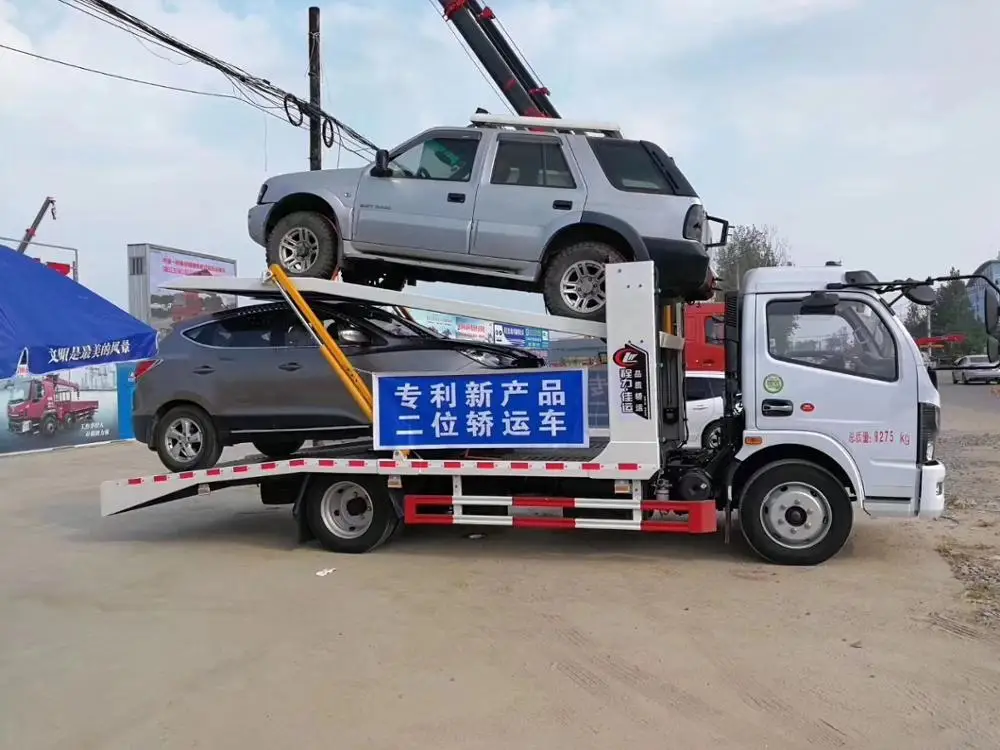 Small Diesel Fuel Type Transport Car Carrier Truck Flatbed Tow truck