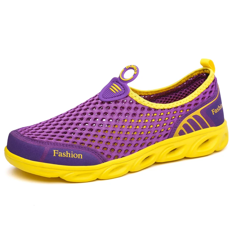 
Outdoor Wading Shoes Mesh Breathable For Men/Women Big Size Couple Light-weight Field Sneakers Slip On 