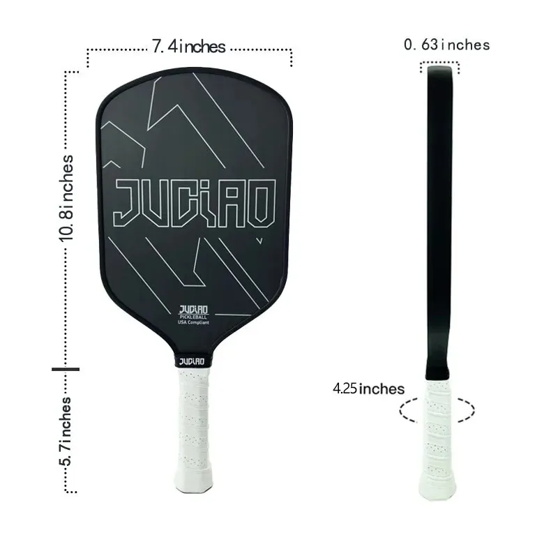 Custom USAPA Standard T700 Raw Carbon Fiber With Texture Rough Surface Pickleball Paddle