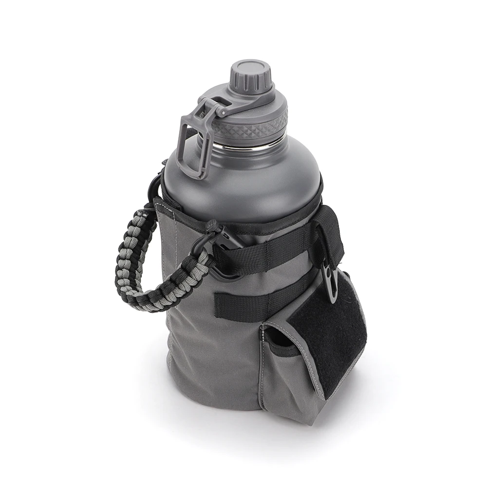 Customized 64oz 304 Stainless Steel Thermos Vacuum Flask Jugs Water Bottle with Portable Handle and Carry Bag