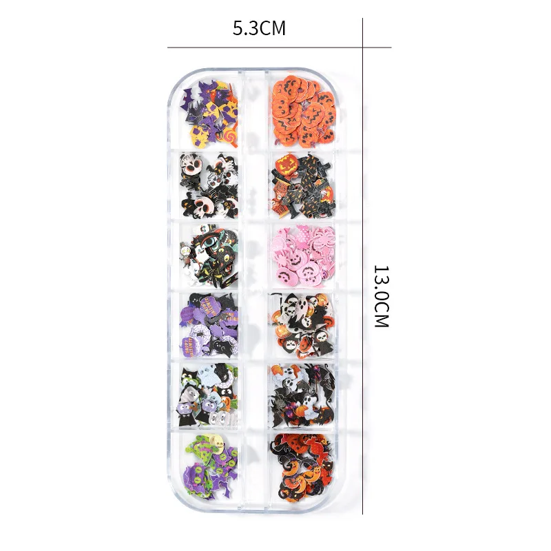 12 Girds Nail Art DIY Butterfly Rose Pastoral Nail Dried Flower Christmas Wood Pulp Patch Nail Art Flower Wood