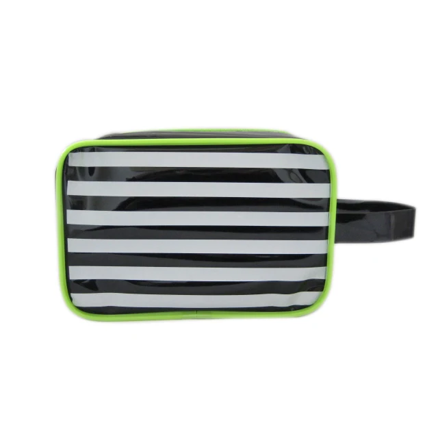 Noble PVC Cosmetic Bag Zipper Closure Fashionable Candy Pattern Printed Case Travel Customizable Available PU Leather Plastic PC