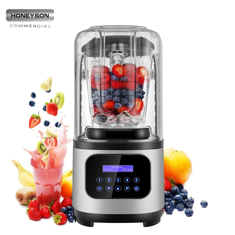 Large Capacity Commercial Blender Electric Plastic Commercial Juicer Machine German Technology Motor Commercial Blender 1500
