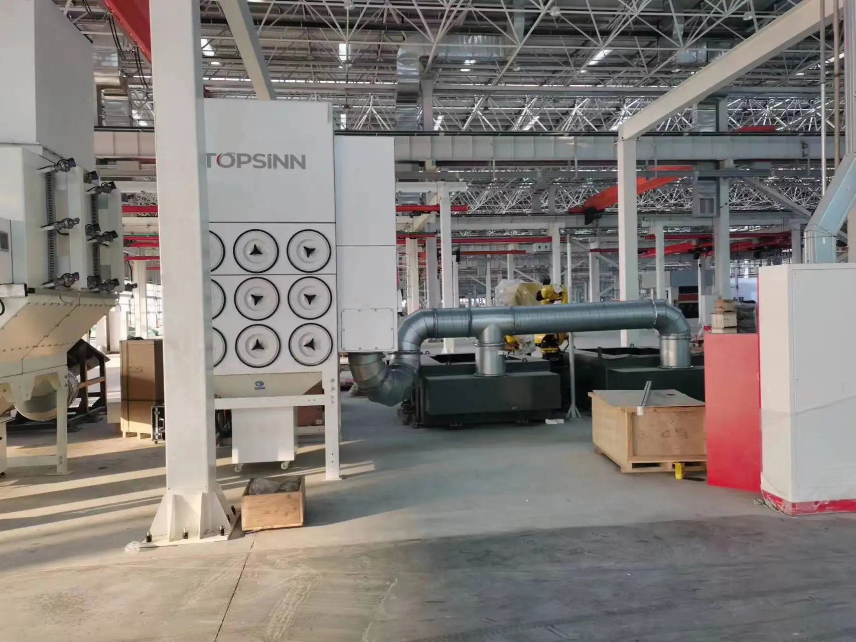 Industrial Plasma Cutting Fume Extractor Dust Collector Pulse Jet Filter Cartridge Type Dust Collector