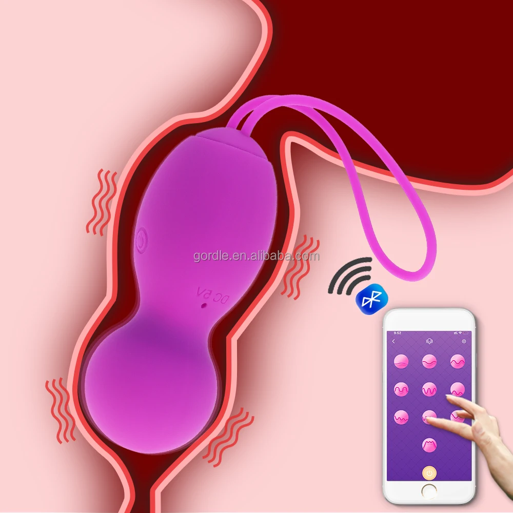 Smartphone APP Remote Control Vibrator G Spot  Massager Vaginal Tight Kegel Balls Pelvic Floor Trainer Jump Eggs