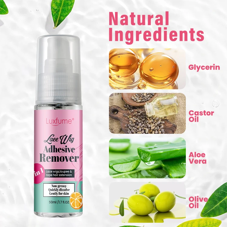Luxfume Gentle Use On Hairline Lace Glue Adhesive Tape Toupee Glue Remover Hair Wig Removal Spray
