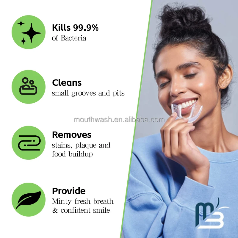 Pirvate Label Denture Cleaner Retainer Cleaning and Fresh Tasting Clear Aligners and Retainers