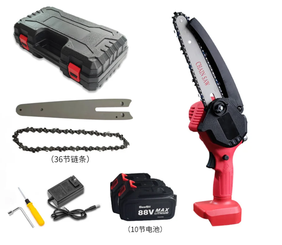 Factory wholesale price sells 6 inch mini lithium battery cordless power tool garden logging electric brushless chain saw