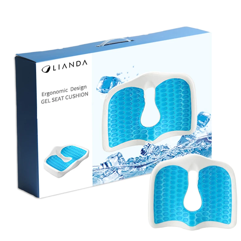 New Design Multi-Functional Pain Relax Patent Ventilated Memory Foam Gel Seat Cushion