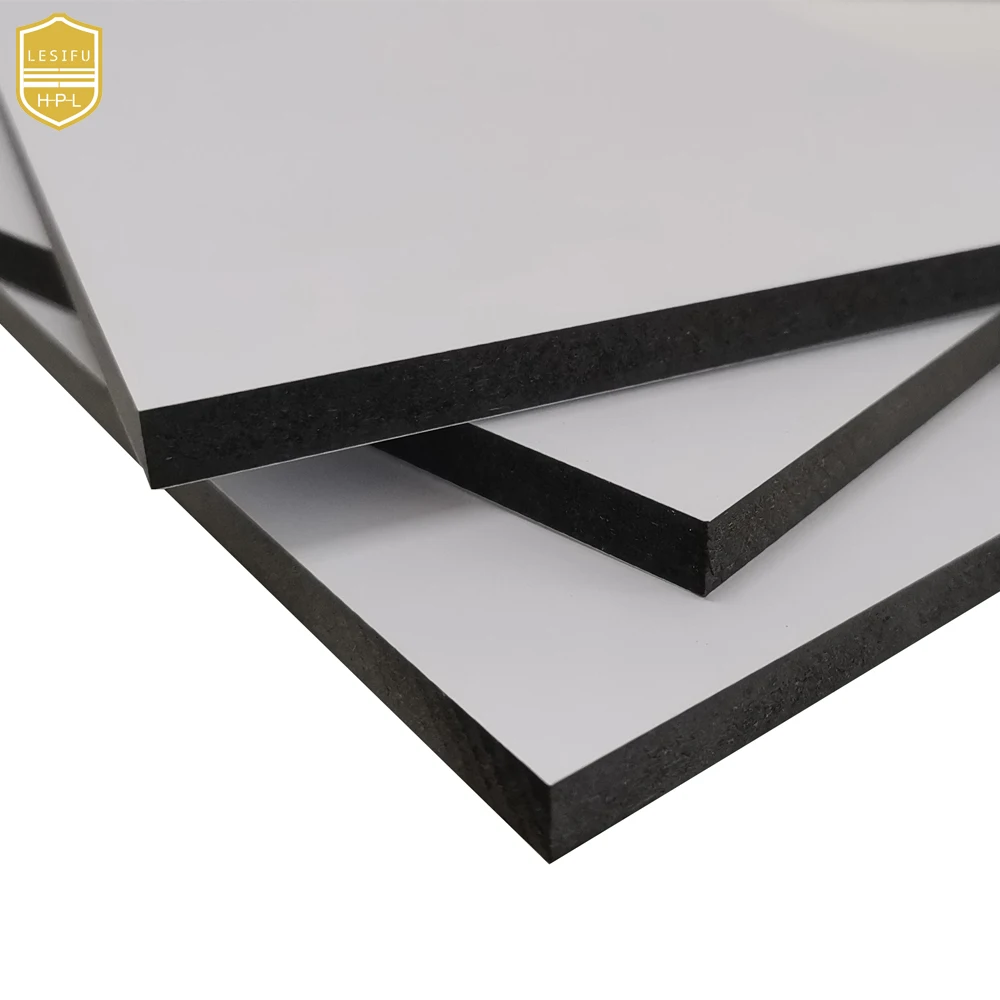 Lesifu white melamine laminated black mdf board white double sided melamine MDF