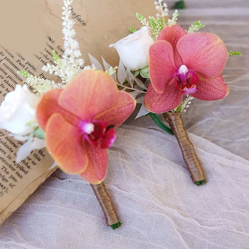 Flower Packaging Wedding Corsage Making Materials Bride And Groom Brooch