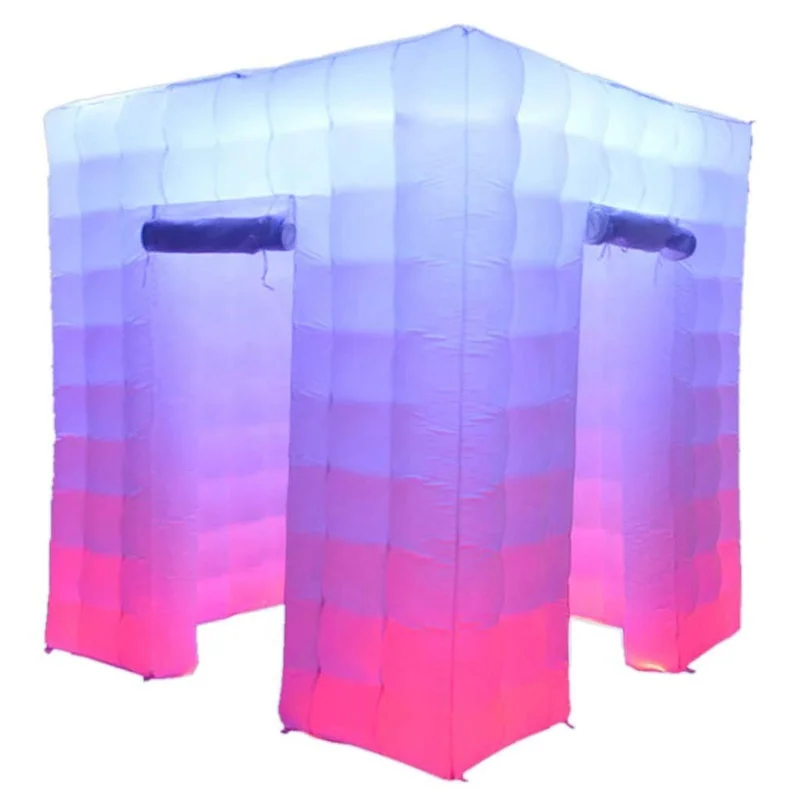 Wedding portable cheap inflatable cube LED photo booth