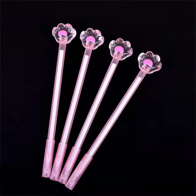 Креативная мультяшная Милая прозрачная маркерная ручка с кошачьими крапанами, школьные принадлежности для учеников, маркерная ручка с иглой 0,5