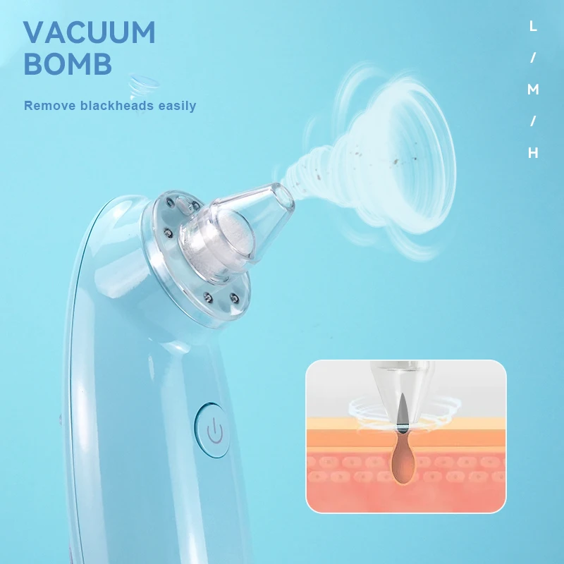 Portable Personal Use Electric Acne Pore Cleaner Blackhead Remover Vacuum Facial Pore Cleaner