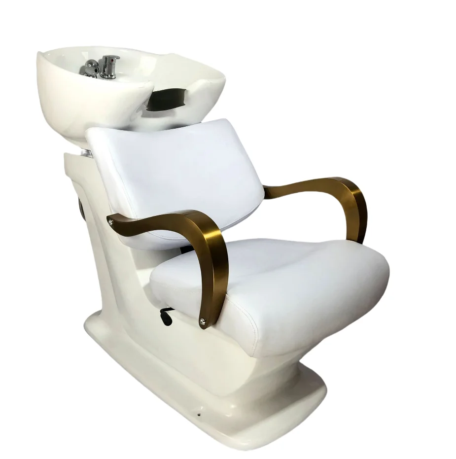 Лидер продаж салонная мебель Современная раковина для волос кожаный салонный стул шампуня