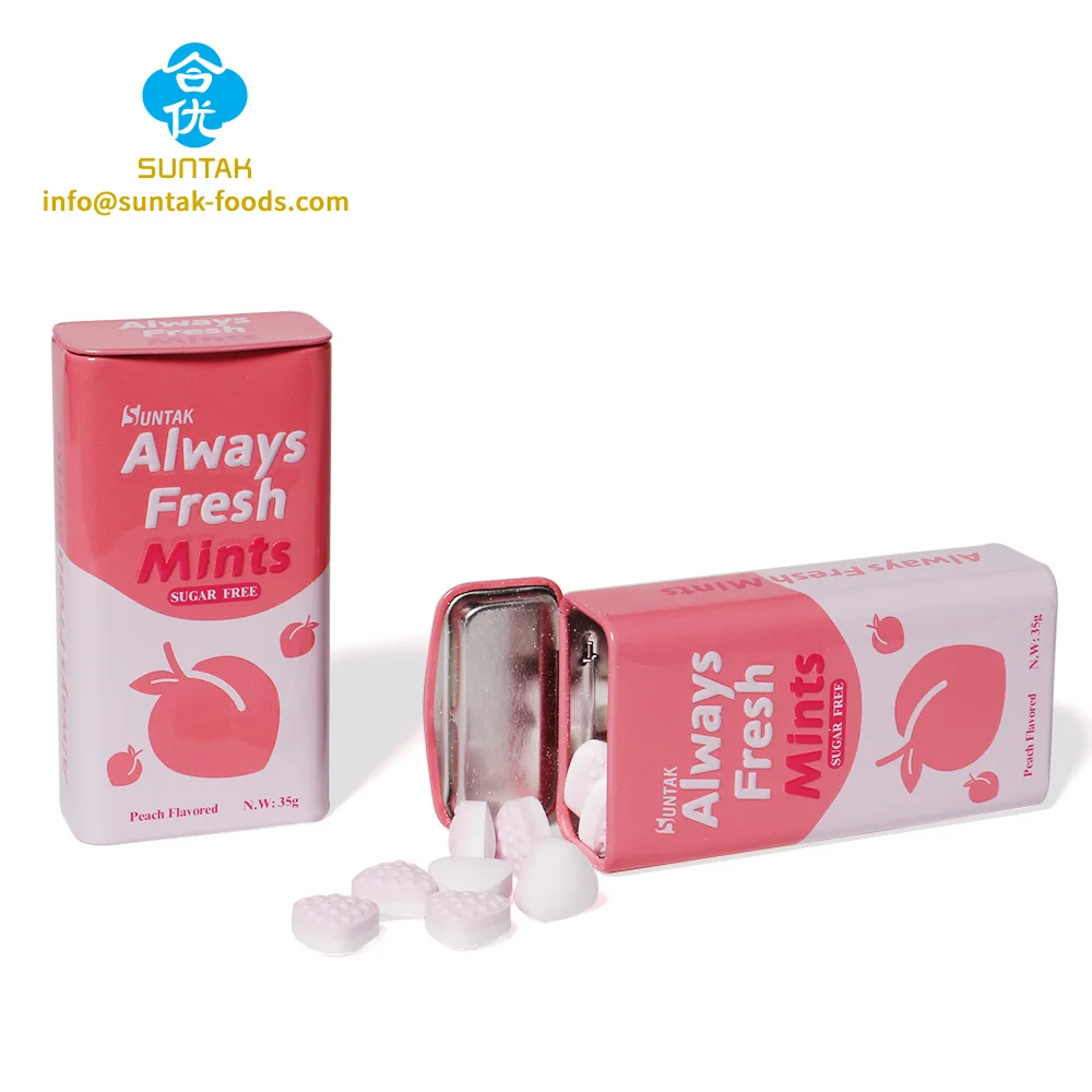 Sugar Free  Mint Tablet Candy  For Refresh Breath hard candy xylitol candies lemon flavored mints