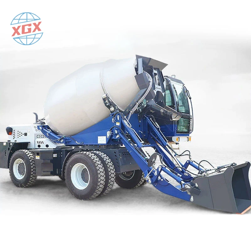 Small Mobile Concrete Mixer Truck 1.6-5.5 Cubic Meters Self Loading Concrete Mixer Truck Used Concrete Mixing Truck