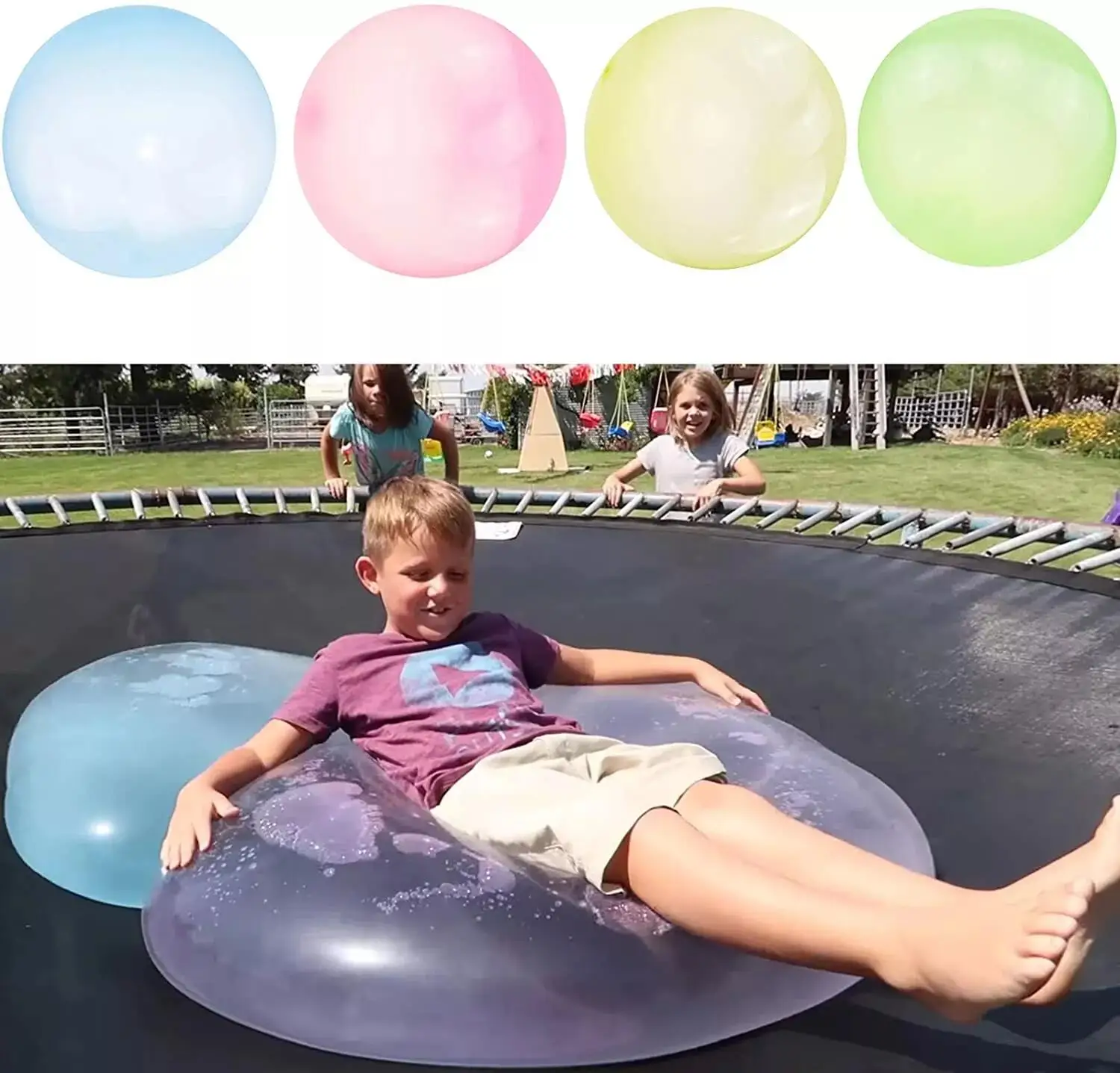 Bubble Ball Balloon Inflatable Ball Games Toys Air Or Water Filled Bubble Ball For Summer Toy