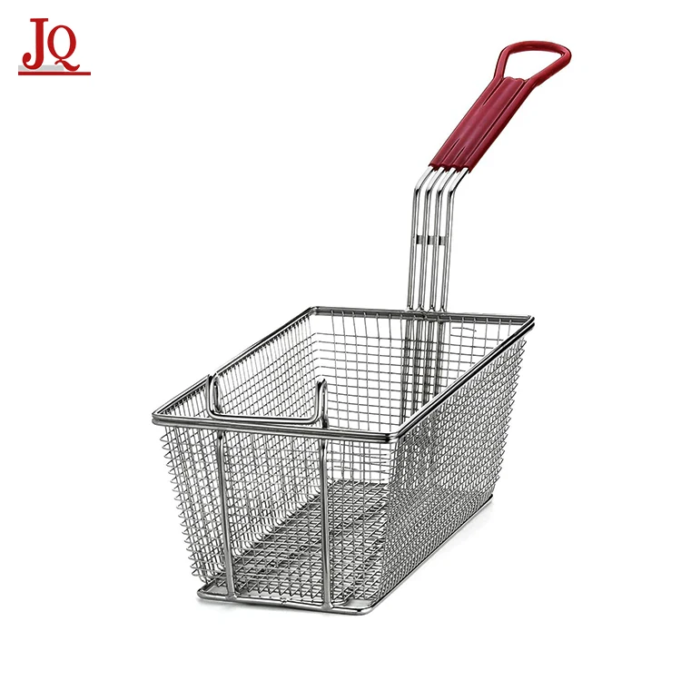 High quality fat fryer iron wire metal deep fry serving basket for french fries