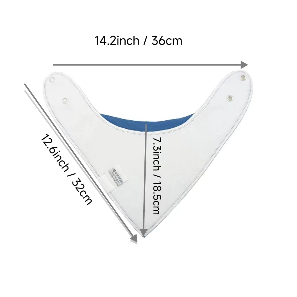 100% Organic Cotton Baby Bandana Dribble Bibs for Boys and Girls Set of 8 Baby Bandana Bibs