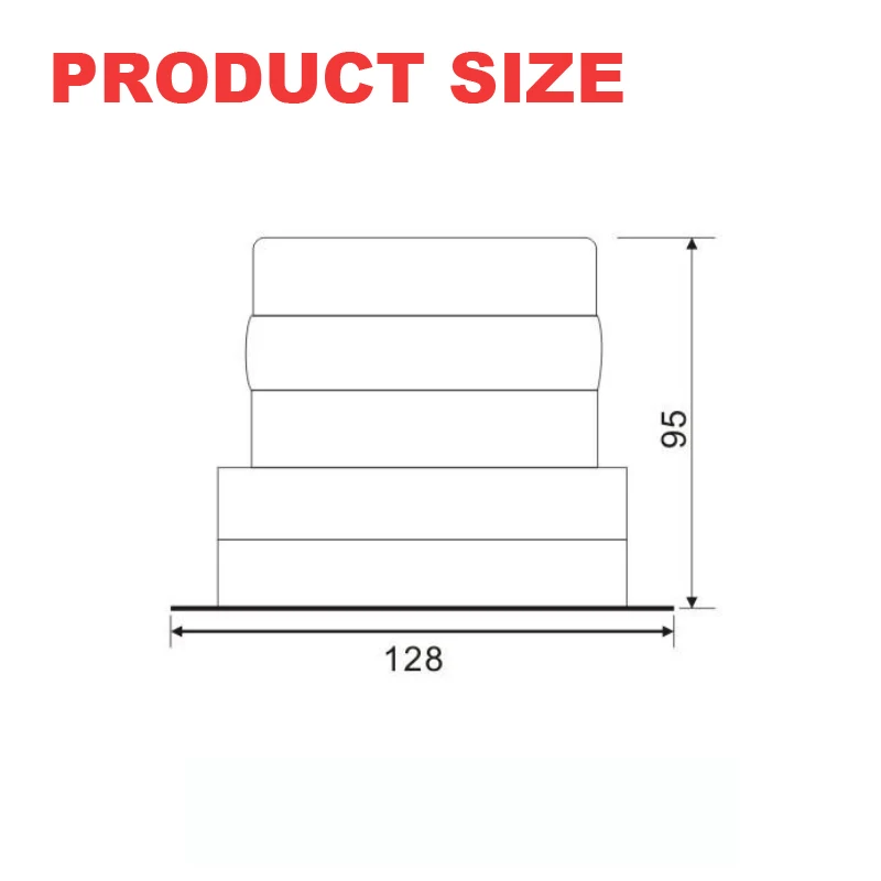 10v 12v 24v 80v 110v DC Low Profile LED Beacon Strobe light for forklift