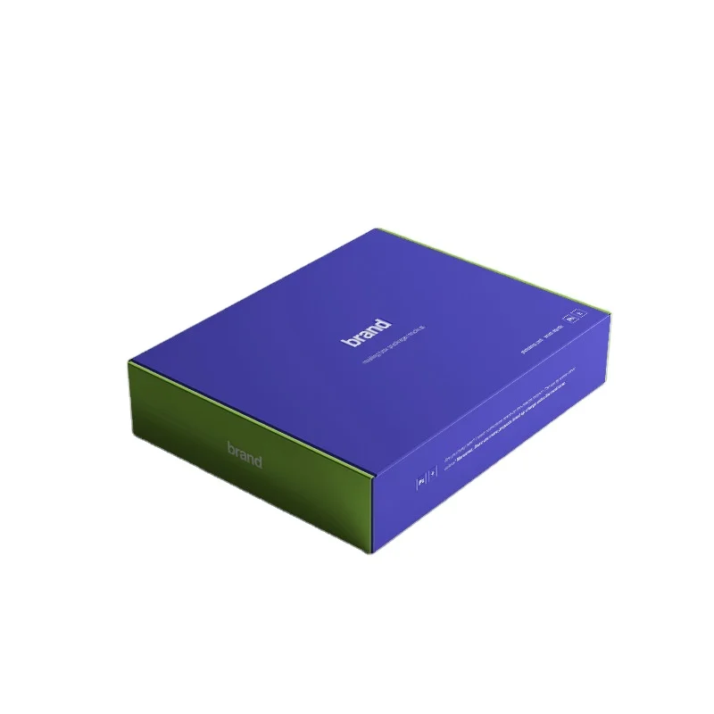 Custom Printed Color Clothes Corrugated Paper Mailer Boxes Cardboard Carton Baby Blue Corrugated Boxes Clothing Packaging Box