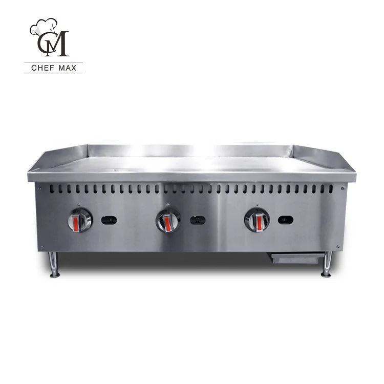 Коммерческий профессиональный антипригарный газовый гриль-гриль Teppanyaki