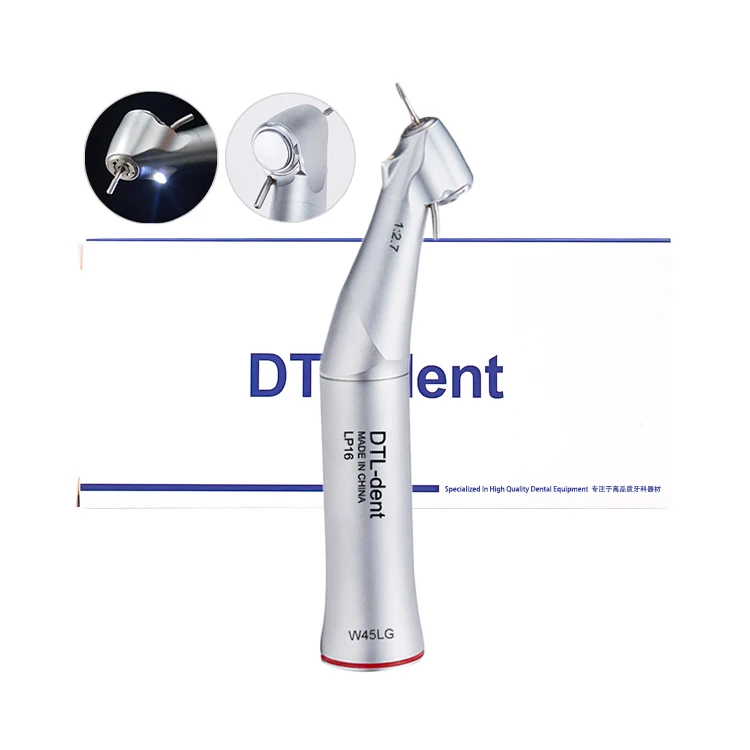 1:2.7 contra angle 45 degree LED Dental implant handpieces low speed compatible with Austrian brand WS-91LG