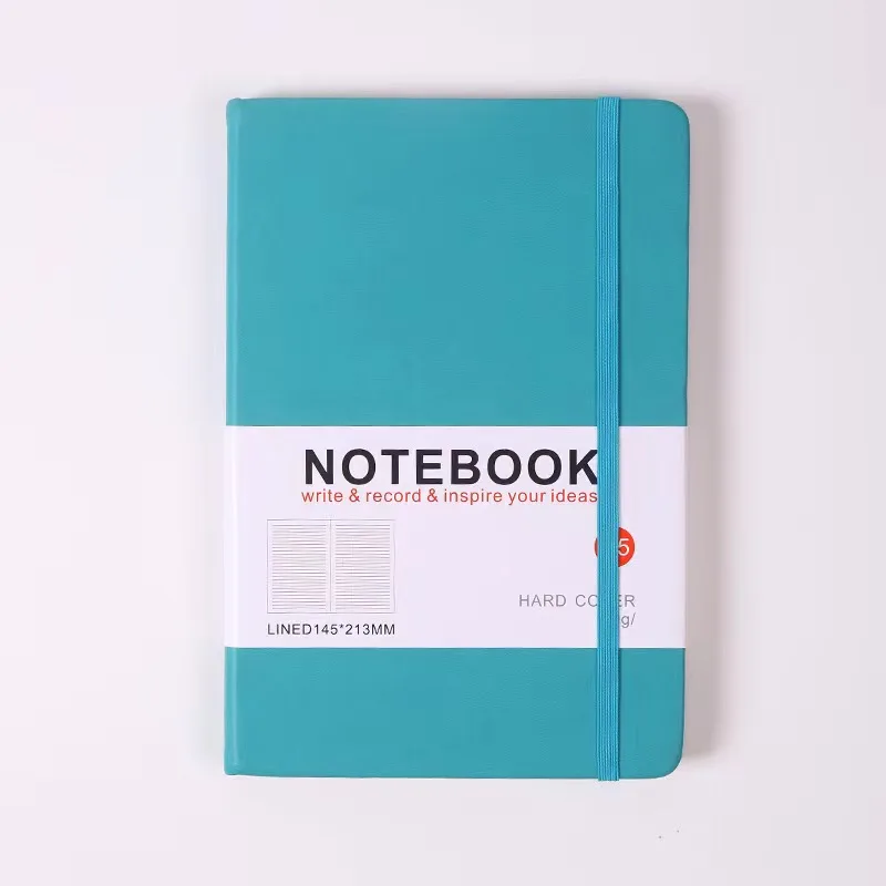 wooden mini planner kids composition meeting pu leather hardcover  spiral notebook with pen