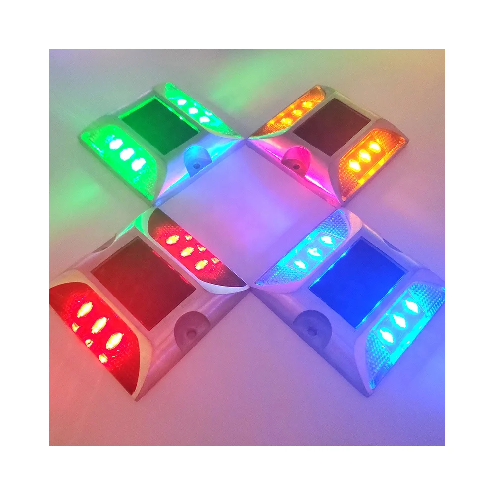 Outdoor Aluminum Street Bidirectional Cat Eye on Highway Square Deck LED Truck Solar Reflective Road Stud
