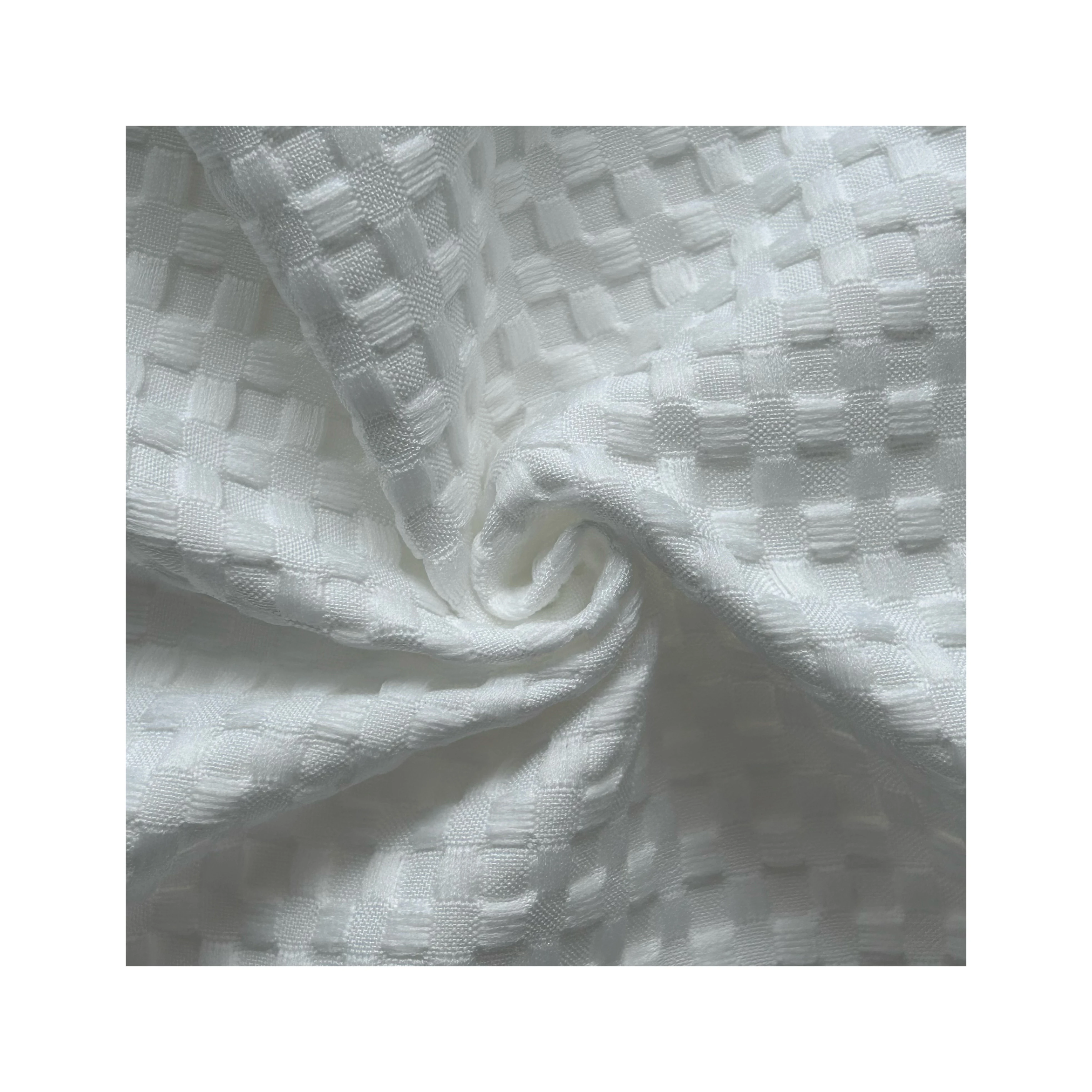 2023 Wholesale 100% polyester soft White Waffle fabric