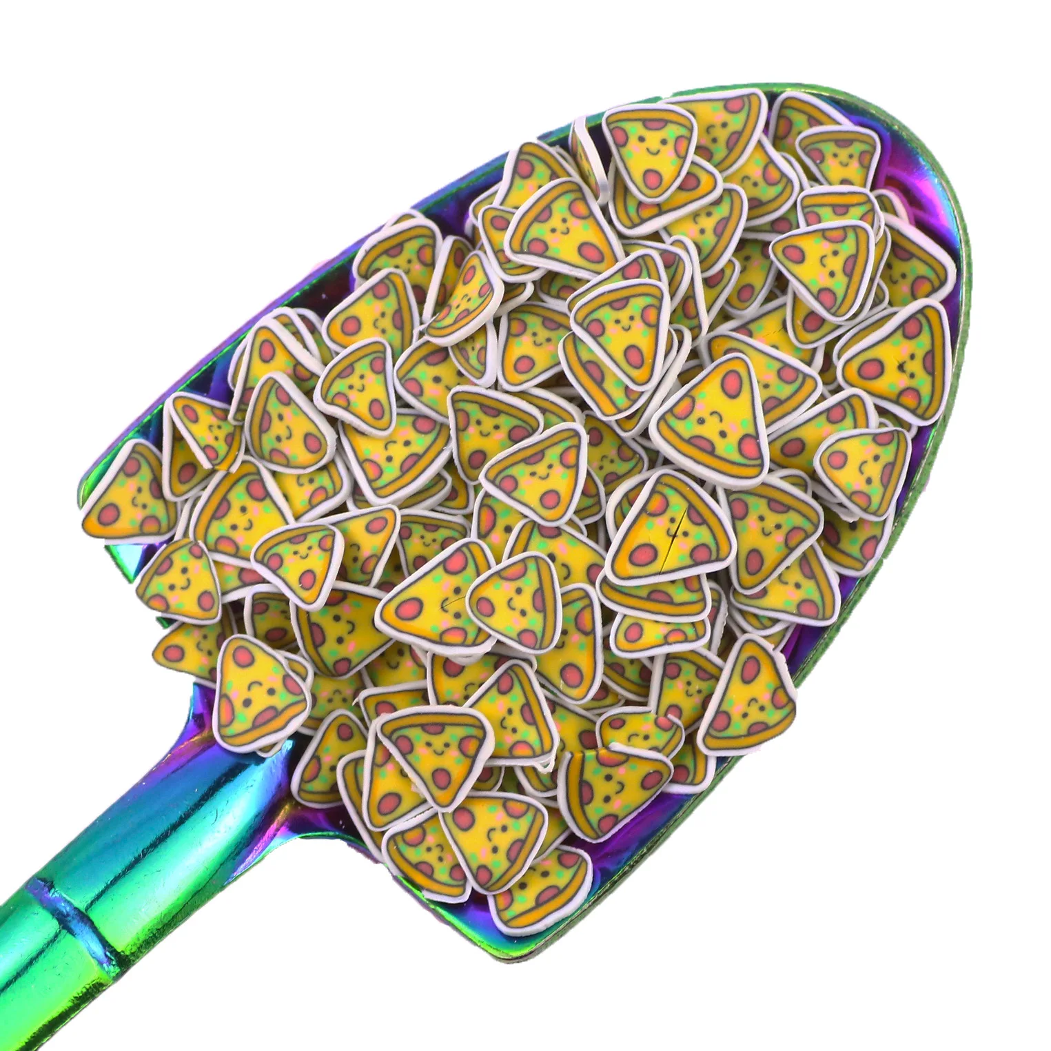 500G 5MM 10MM Pizza Polymer Clay Sprinkles Slices Pizza for Slime DIY Craft Art Decoration Nail Tumblers