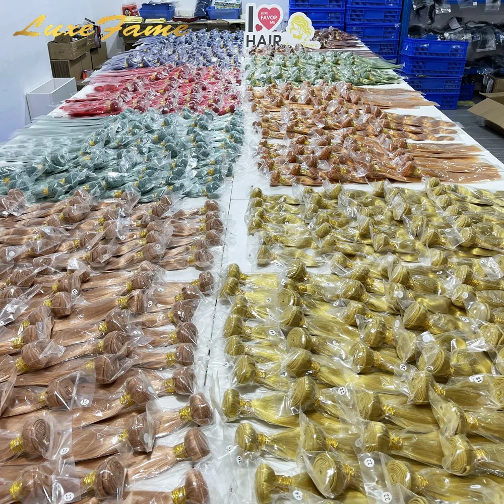 Rose Gold 1B 99J Purple Green Blue Gray Red Orange Ombre Hair Weave ,100 Brazilian Virgin Remy Human Hair Extension Color Hair