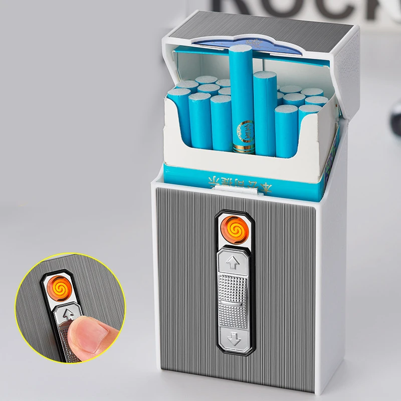 Newly Designed lighters Laser printing PC cigarette case king size 25 In the kitchen