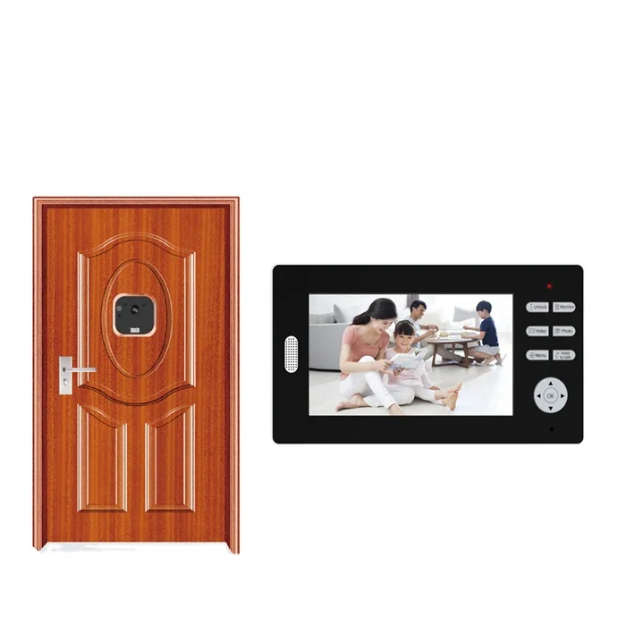 Hot selling battery standby  lcd screen HD digital electronic door viewer wide angle peephole door eye viewer
