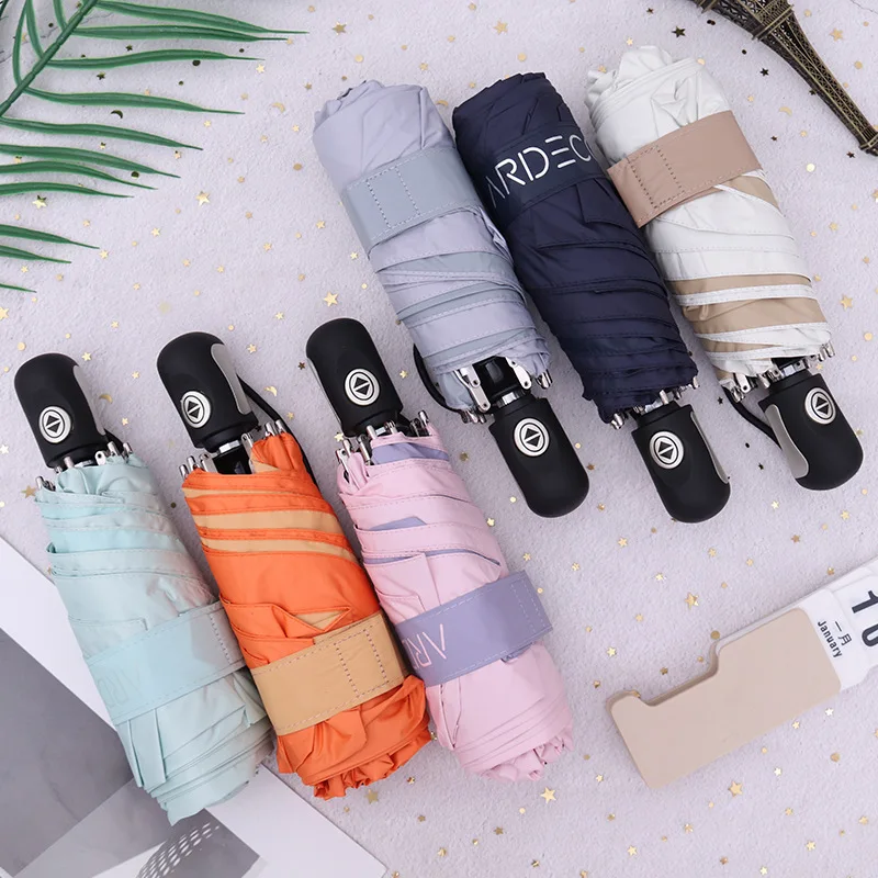 Shenzhen premium quality mini small 5 folding automatic open portable pocket umbrella