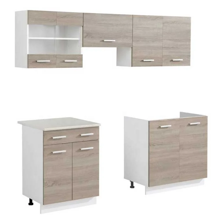 Простая маленькая мебель, деревянный кухонный шкаф, шкаф для хранения