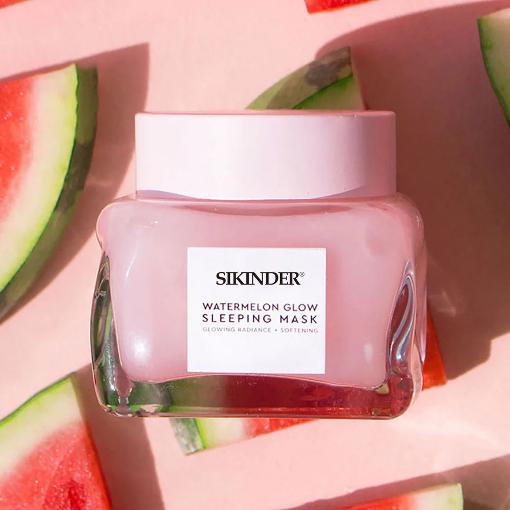 Professional Supplier  Custom Free Wash Facial Mask Watermelon Glow Sleep Face Mask