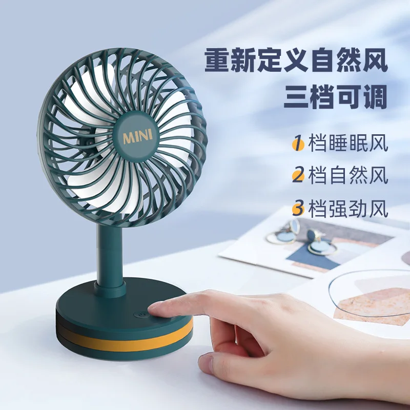 2022 New Adjust 180 Degree 2 in 1 Led Light desktop  portable mini air cooler fan with colorful night light