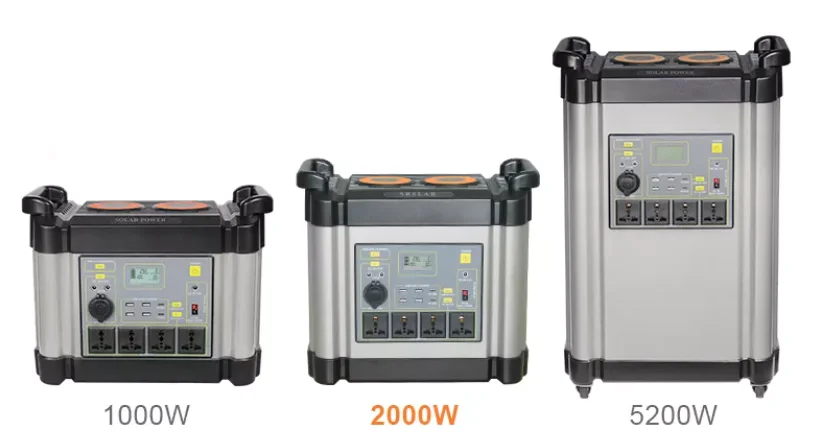 Europe New 2000W 5000W portable power station Lifepo4 21700 battery all in one outdoor home portable solar power generator