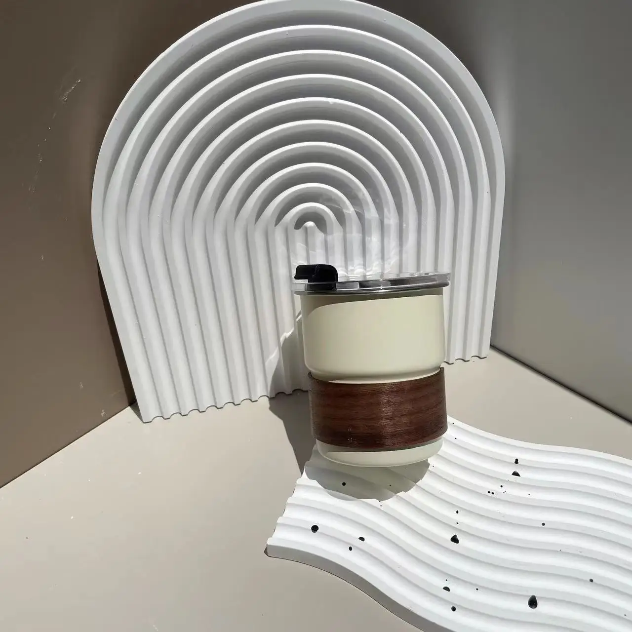 Customize Logo Anti-scald Camping 304 Stainless Steel Custom Cups Water Cup Portable Coffee Tea Cup Set Beer Travel Mug With Lid