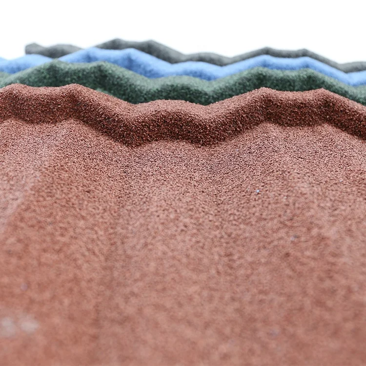 Newest Building Construction Materials Color Stone Coated Metal Roof Tiles Price