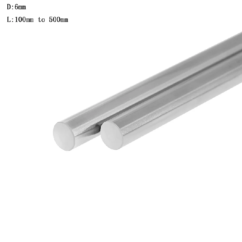 Высокоточный Линейный вал, детали для 3d принтера, 6 мм, 100, 150, 300, 350, 400, 500 мм, линейный рельсовый стержень, вал, 4 шт.